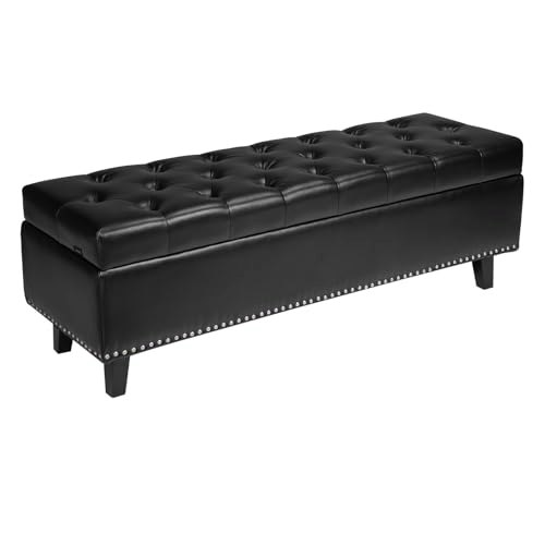 Vevor Button-Tufted Storage Ottoman Bench: $122.99