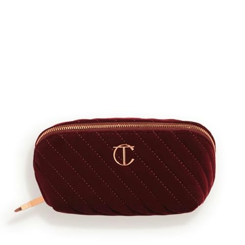 Charlotte Tilbury Quilted Velvet Travel Makeup Bag: $29