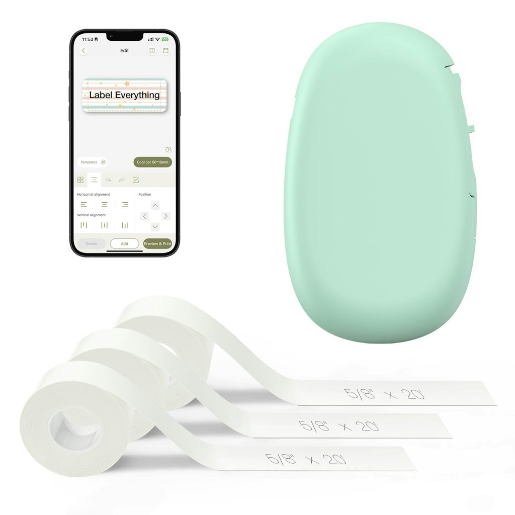 Supvan E10 Bluetooth Label Maker Machine w/ 3 Tapes: $20 Supvan E10 Bluetooth Label Maker Machine w/ 3 Tapes: $20