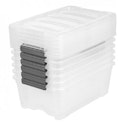 IRIS 12.9-Quart Buckle Up Storage Bin, 6-Pack for $20 + free shipping