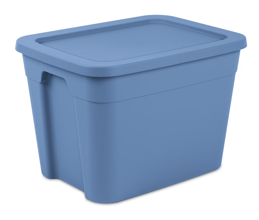 Sterilite 18-Gallon Tote: $4.98