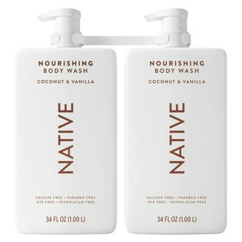 Native Body Wash Coconut & Vanilla, 34 fl oz., 2-Pack: $23