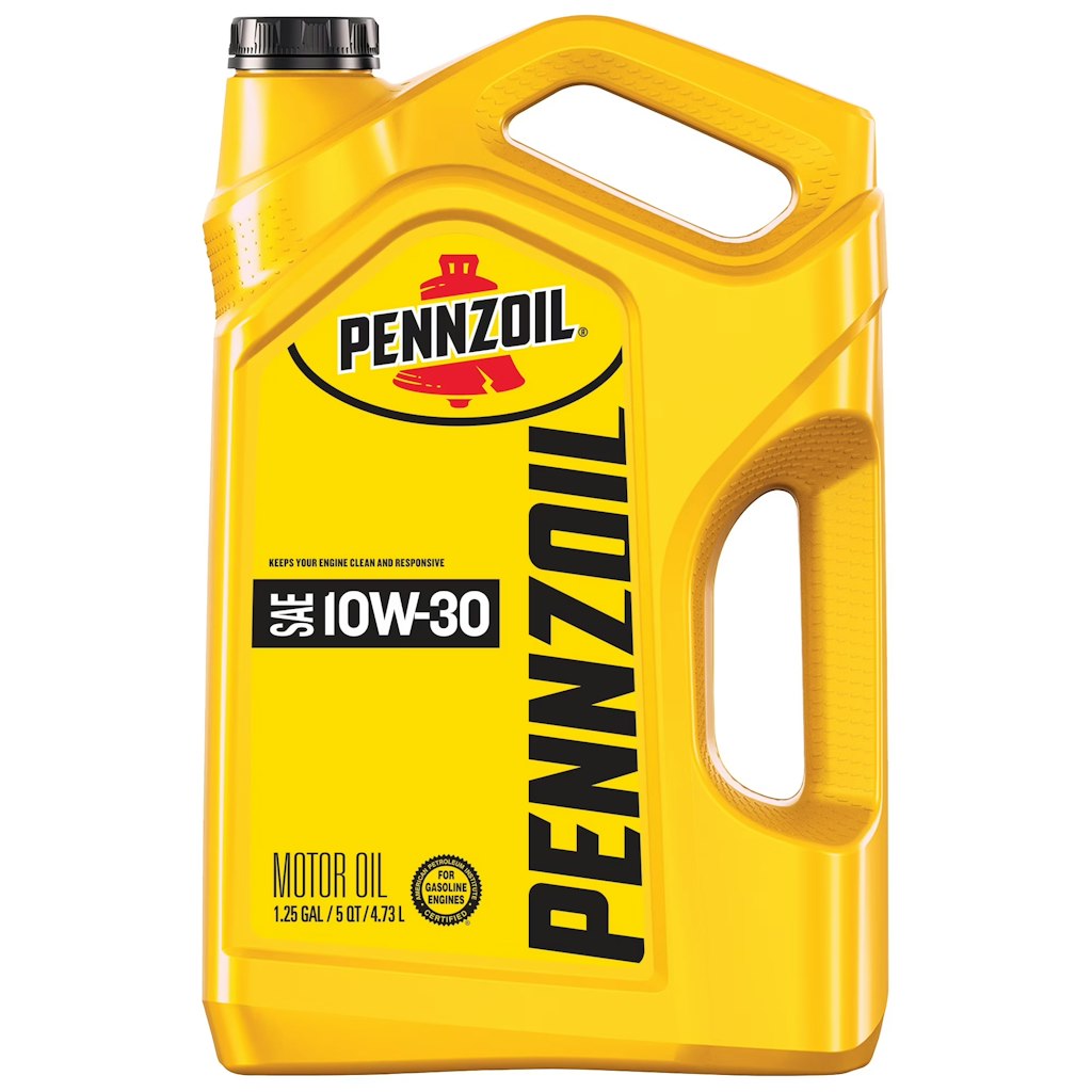 Pennzoil 10W-30 5-Quart Motor Oil: $22