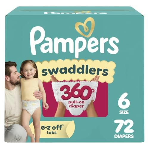 Pampers Swaddlers 360 Size 6 Diapers 72-Count: $35.44