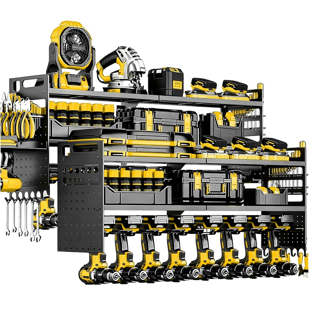 3-Layer Wall Mount Power Tool Organizer 2-Pack: $53 w/ Prime