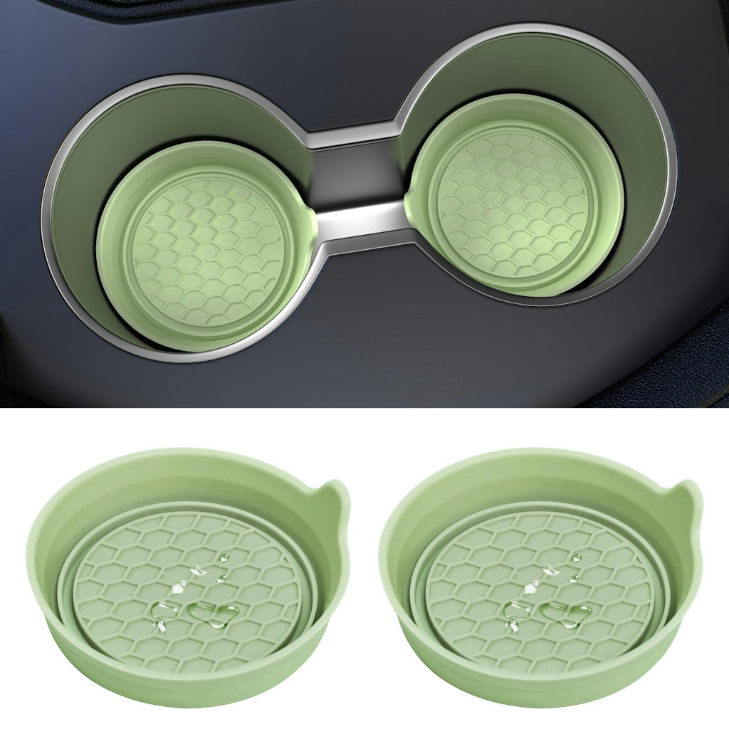 Silicone Spill-Proof Coasters for Car Cup Holders 2-Pack: $5.09 Silicone Spill-Proof Coasters for Car Cup Holders 2-Pack: $5.09