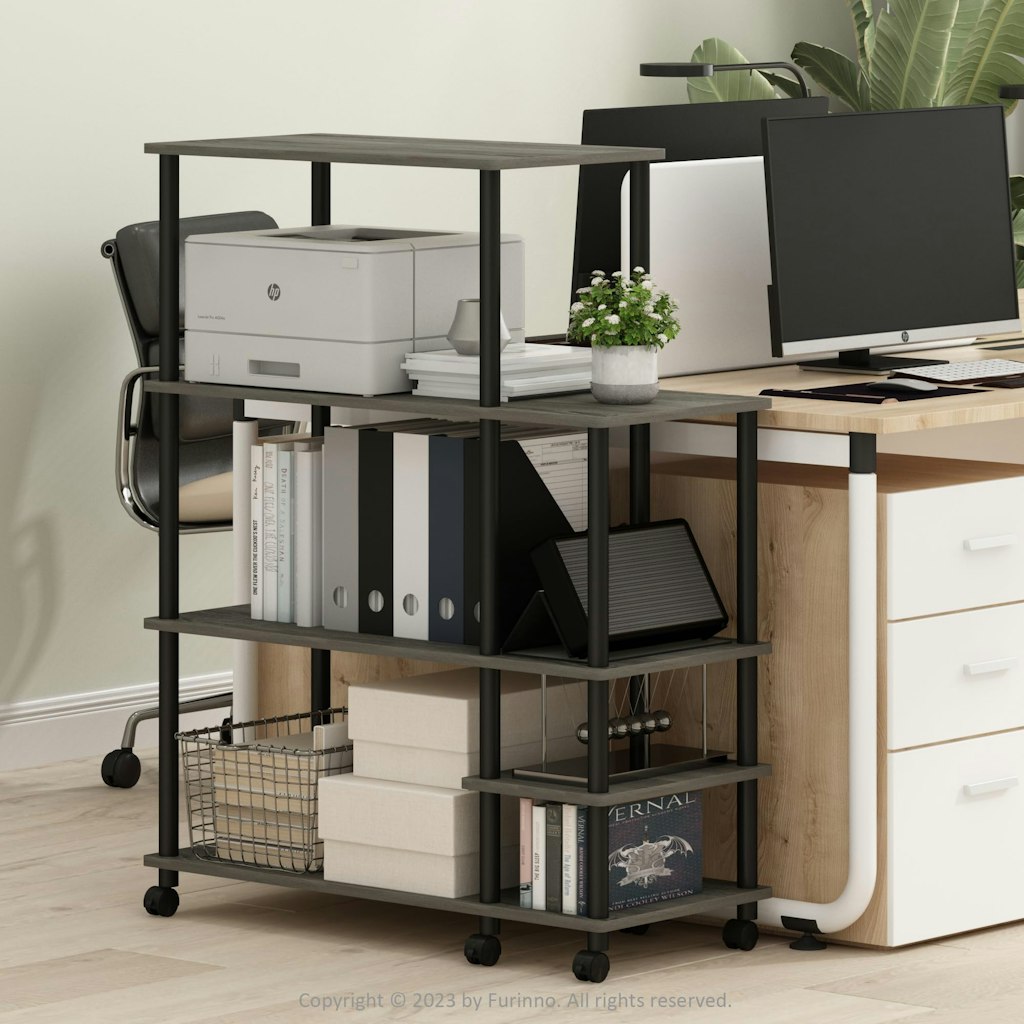 Furinno Turn-N-Tube 4-Tier Multipurpose Printer Stand: $23