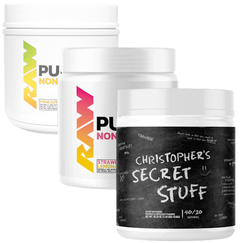 Raw Nutrition Pre-Workout Powder 3-Pack for $30 + free shipping