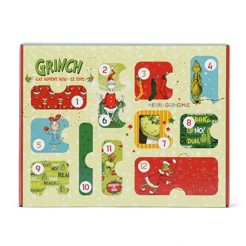 Dr. Seuss The Grinch 12-Day Cat Advent Calendar: $20.91