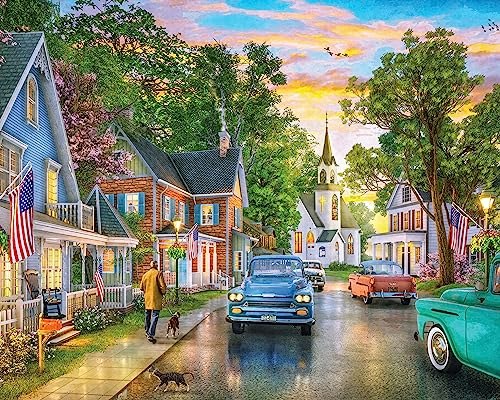 Springbok's 350-Piece Blissful Borough Jigsaw Puzzle: $16.95 Springbok's 350-Piece Blissful Borough Jigsaw Puzzle: $16.95