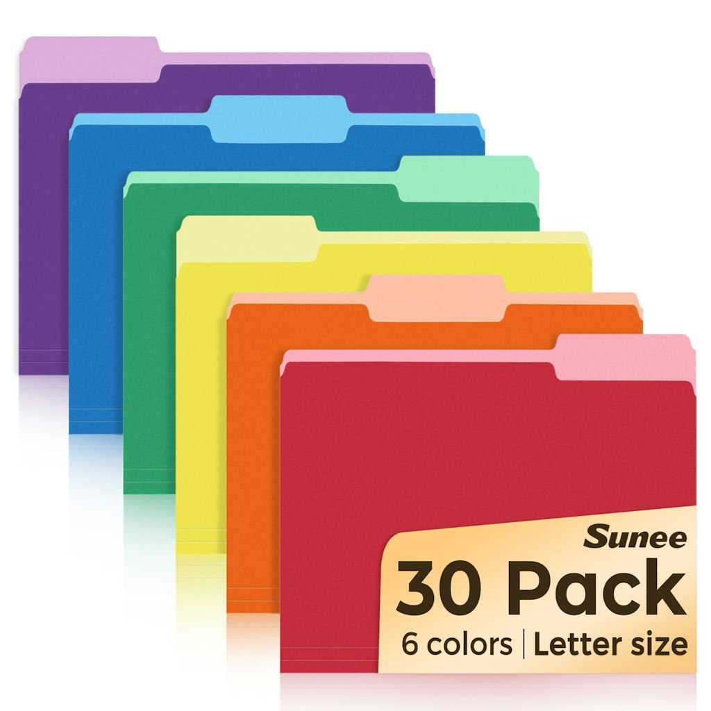 8.5" x 11" Manilla File Folder 30-Pack: $9.99