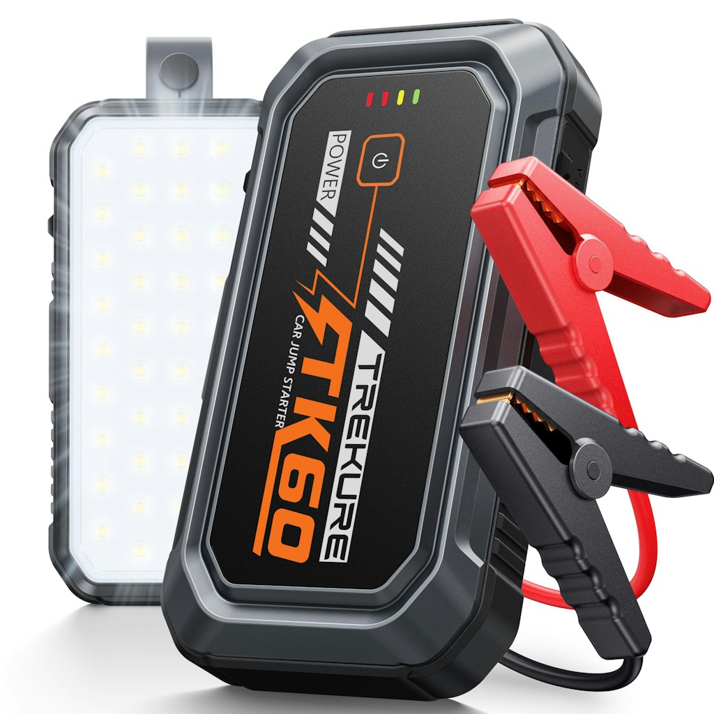 5000A Portable Car Jump Starter w/ Power Bank: $38