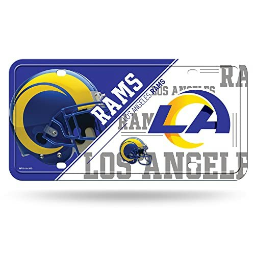 Rico Industries Los Angeles Rams Metal License Plate Tag: $13.22 Rico Industries Los Angeles Rams Metal License Plate Tag: $13.22