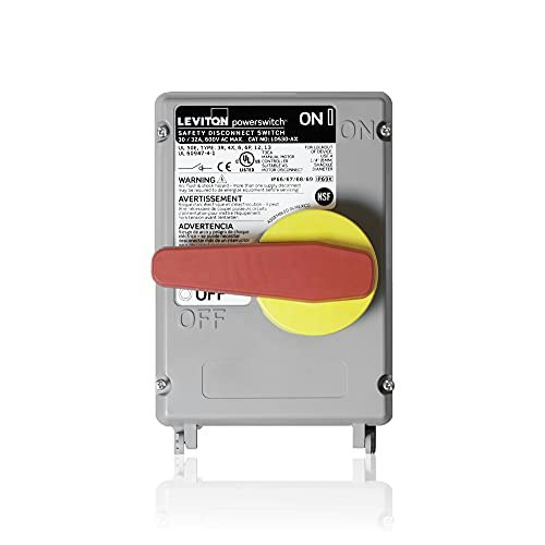 Leviton LDS30-AX 30A 600V Non-Fused Safety Disconnect Switch: $115.95 Leviton LDS30-AX 30A 600V Non-Fused Safety Disconnect Switch: $115.95