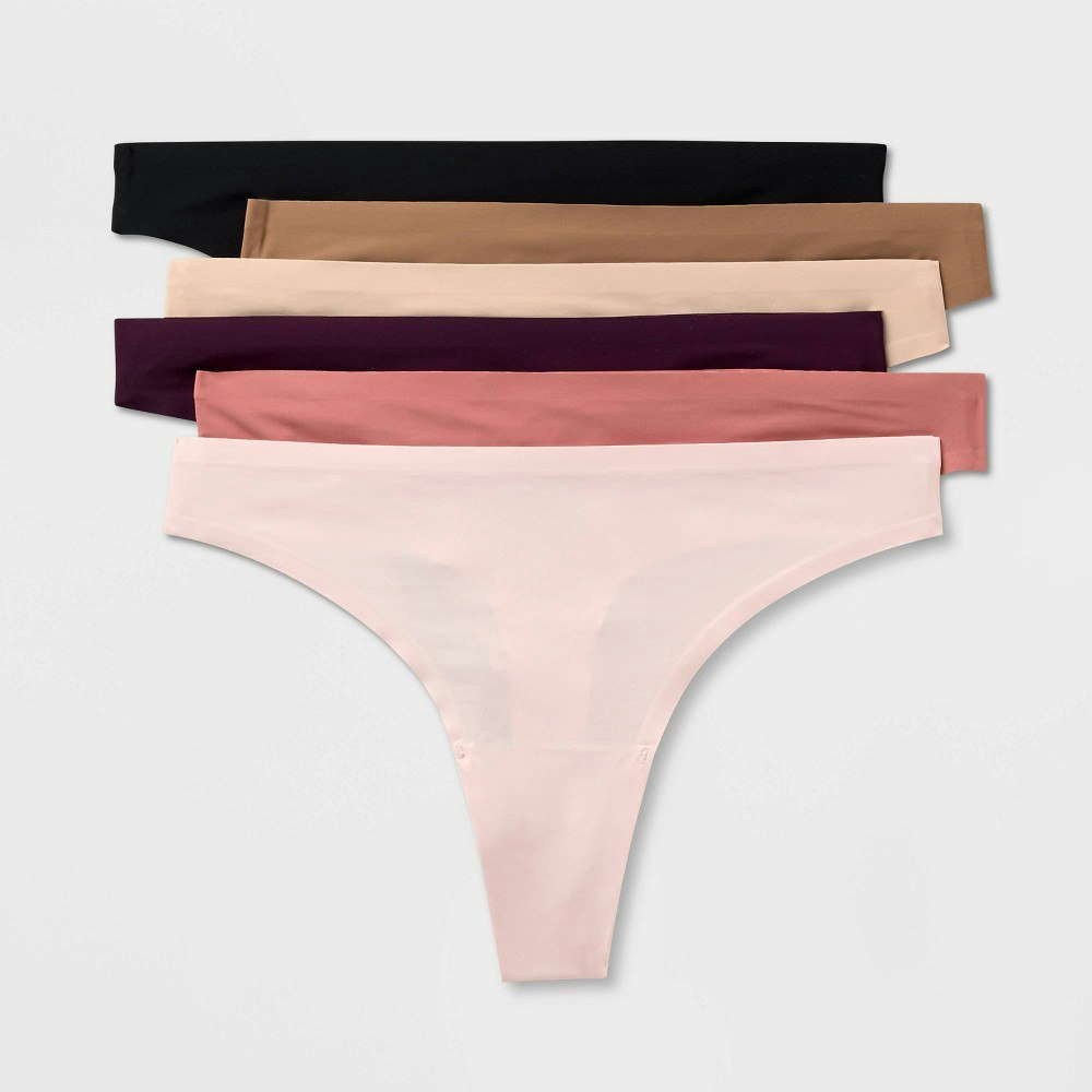 Auden Women's Microfiber Thong Underwear 6-Pack: $15 Auden Women's Microfiber Thong Underwear 6-Pack: $15