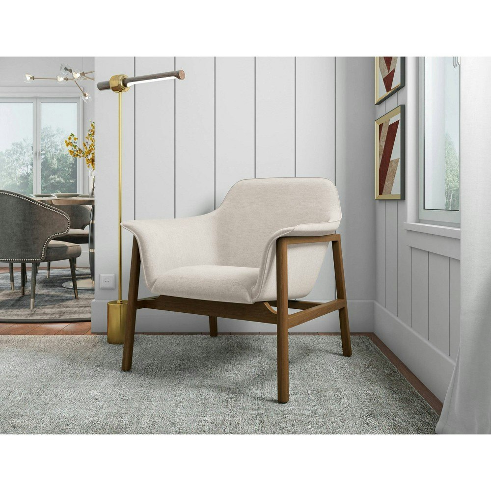 Miller Linen Weave Accent Chair: $592.99 Miller Linen Weave Accent Chair: $592.99