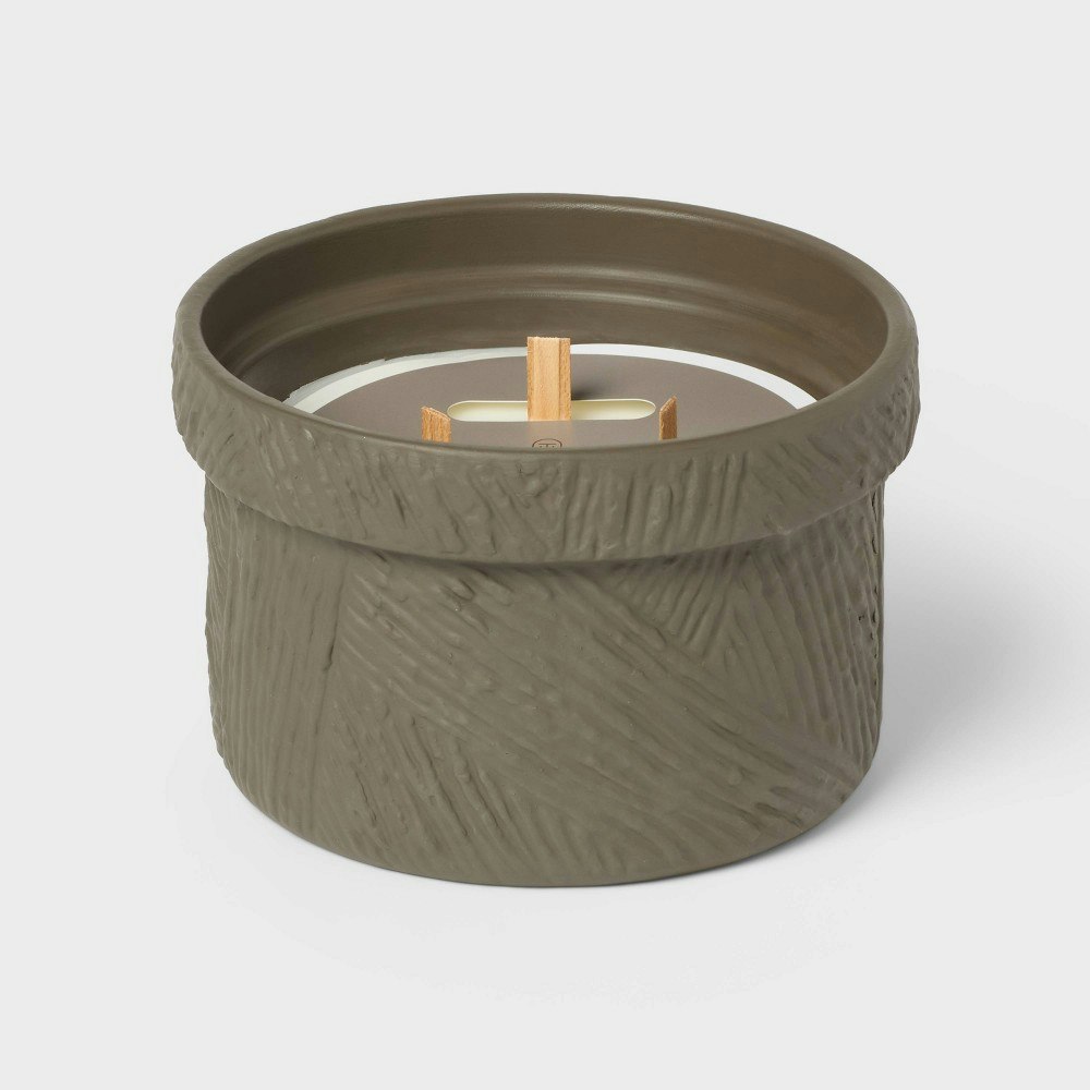 Threshold 3-Wick Green Oak and Moss Ceramic Candle: $25 Threshold 3-Wick Green Oak and Moss Ceramic Candle: $25