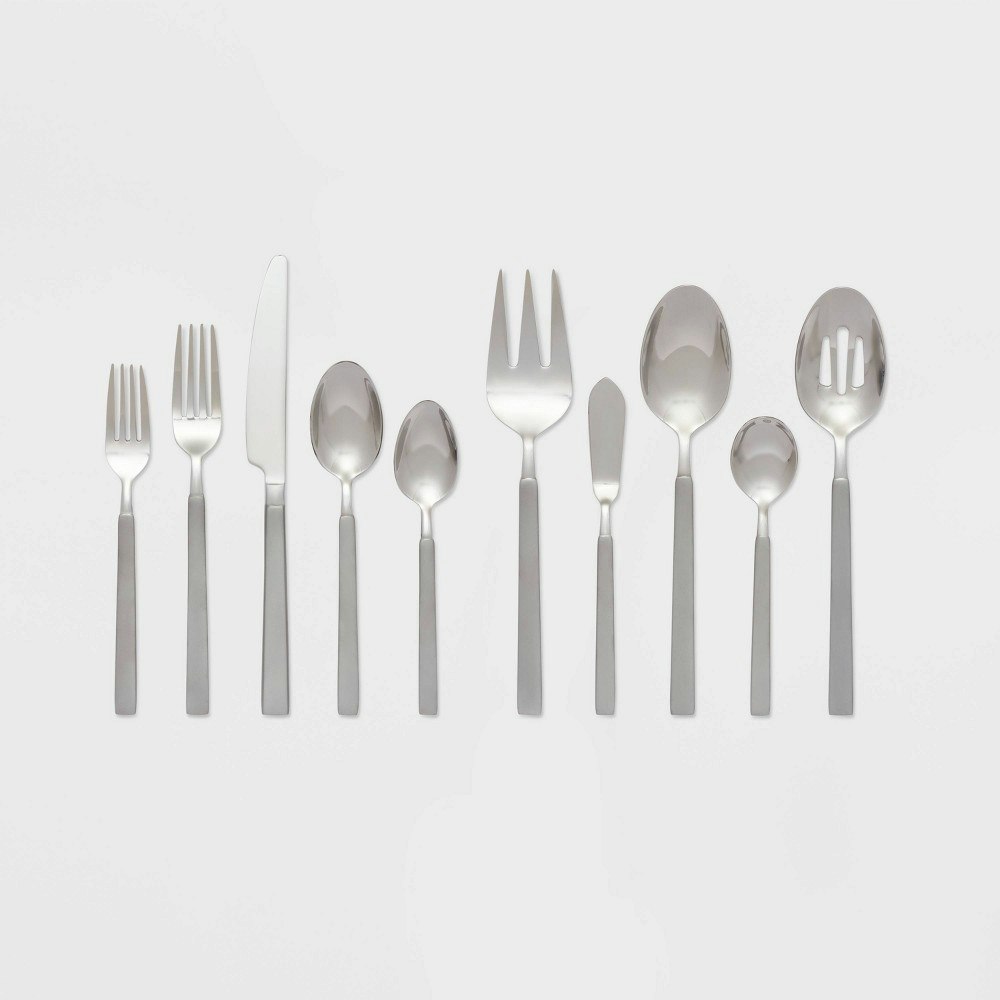 Newfane 45-Piece Stainless Steel Flatware Set: $60 Newfane 45-Piece Stainless Steel Flatware Set: $60