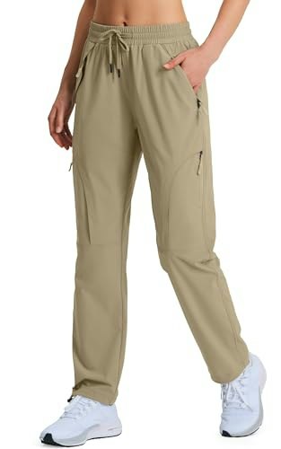 Hugut Women's Lightweight Hiking Cargo Safari Pants: $31.43 Hugut Women's Lightweight Hiking Cargo Safari Pants: $31.43