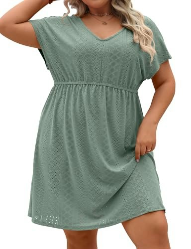Halife Plus Size Cutout Swimsuit Coverup: $19.98 Halife Plus Size Cutout Swimsuit Coverup: $19.98