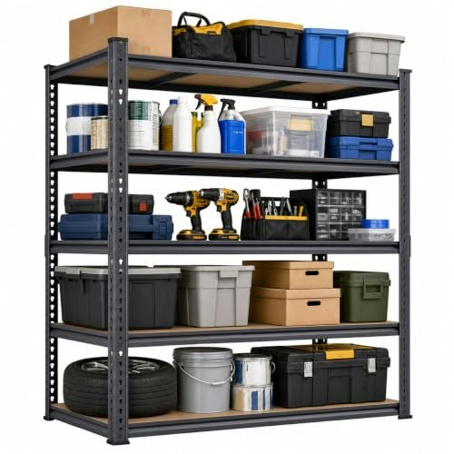 Wozbud 46-Inch 5-Tier 2,850-lb. Garage Storage Rack: $88.99 Wozbud 46-Inch 5-Tier 2,850-lb. Garage Storage Rack: $88.99