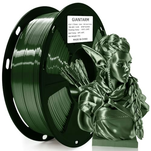 Giantarm 1kg Shiny Silk Green PLA 1.75mm 3D Printer Filament: $15.32 Giantarm 1kg Shiny Silk Green PLA 1.75mm 3D Printer Filament: $15.32