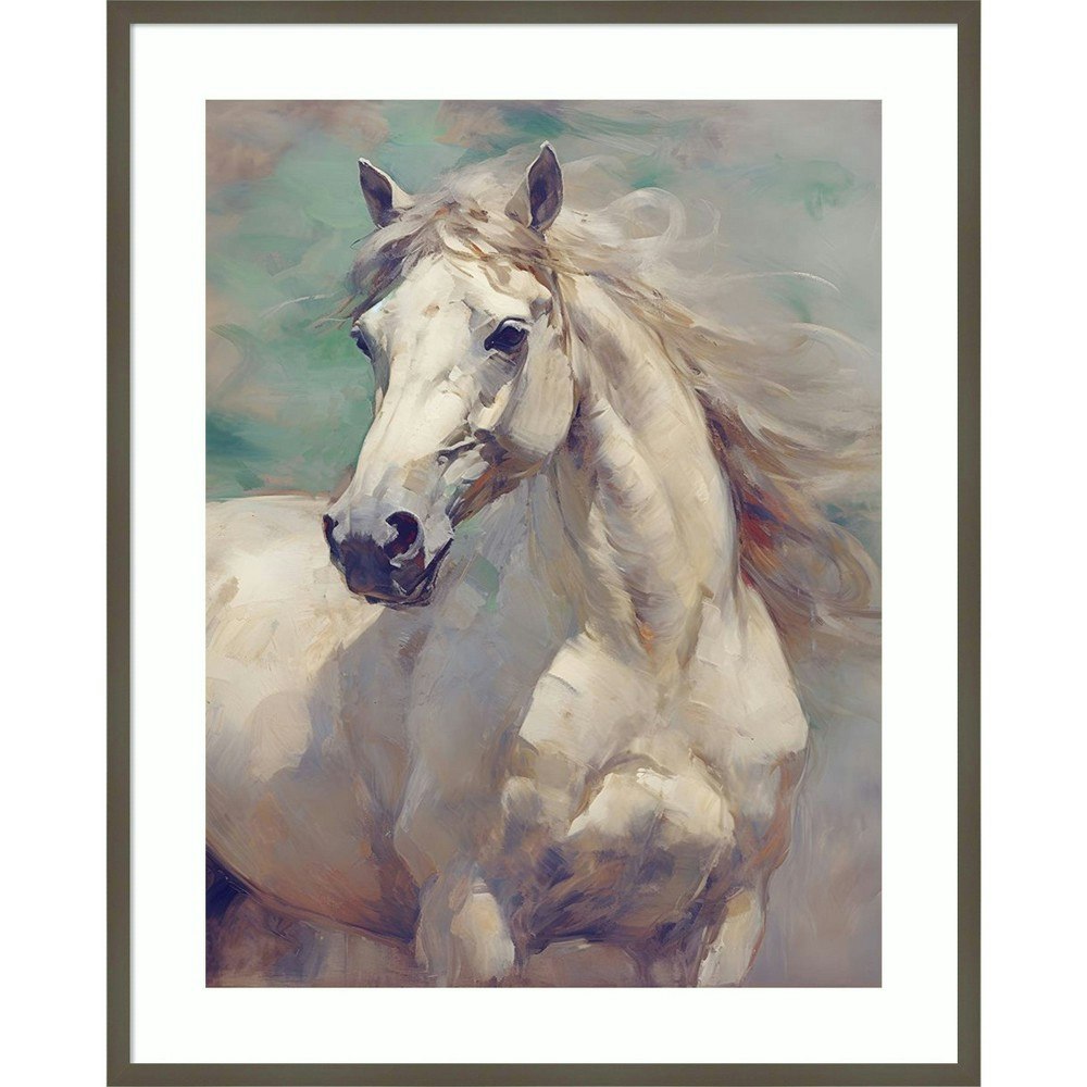 Amanti Art 33"x41" Majestic Horse Framed Wall Art: $310.99