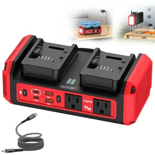 Azocek 350W Power Inverter for Milwaukee 18V Battery: $71.98 Azocek 350W Power Inverter for Milwaukee 18V Battery: $71.98