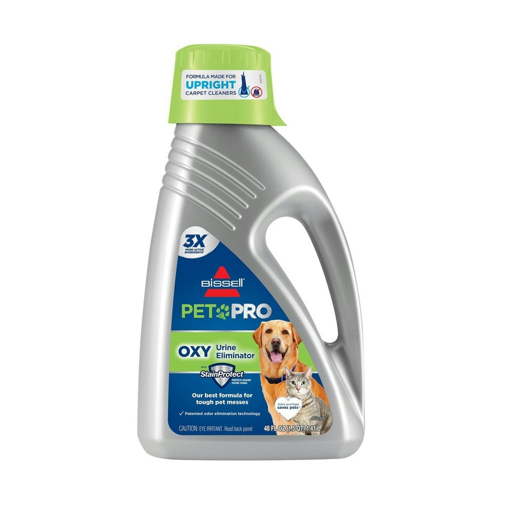 Bissell Professional Pet Stain Eliminator + Oxy Carpet and Upholstery Formula 48-fl oz: $23.99 Bissell Professional Pet Stain Eliminator + Oxy Carpet and Upholstery Formula 48-fl oz: $23.99