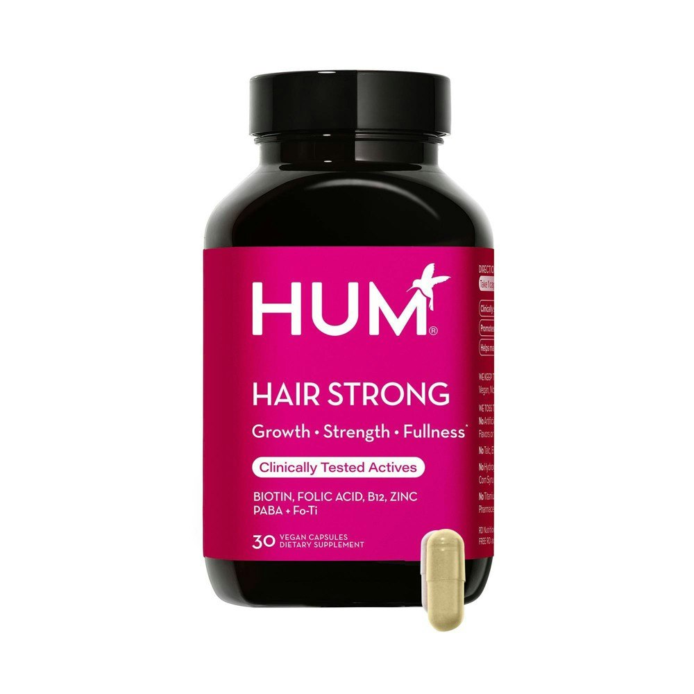 Hum Nutrition Hair Strong Vegan Capsules 30-Count: $26.99 Hum Nutrition Hair Strong Vegan Capsules 30-Count: $26.99