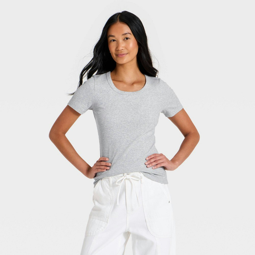 Women's Ribbed Scoop Neck Shirt: $8.40 Women's Ribbed Scoop Neck Shirt: $8.40