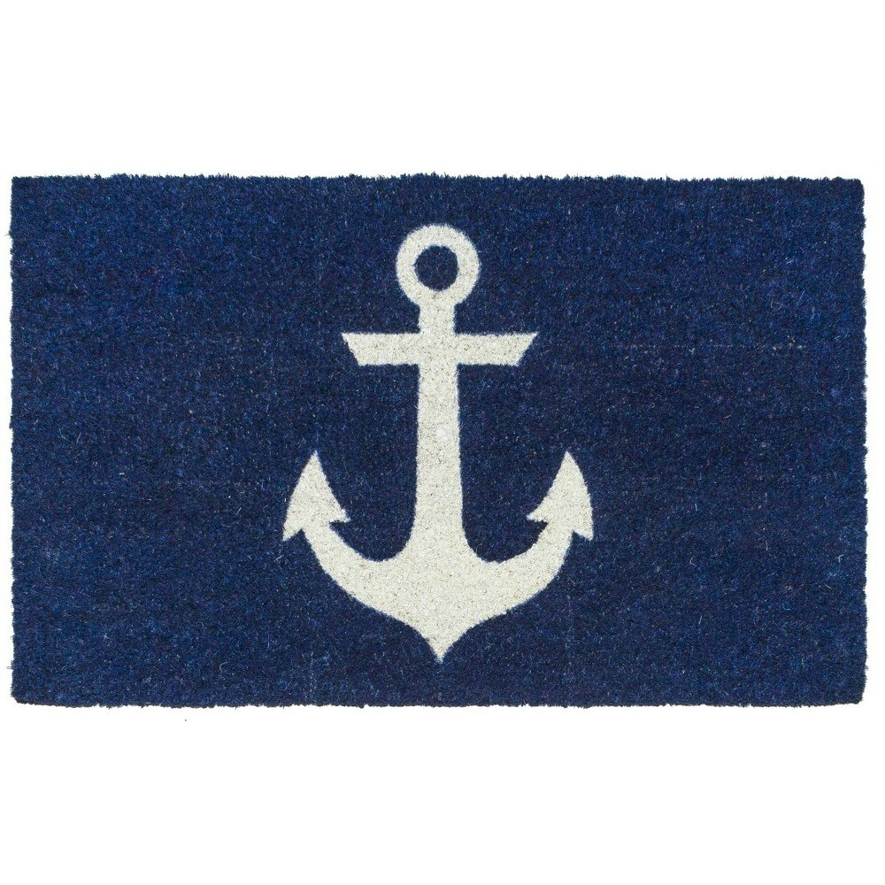 1'4" x 2'4" Anchor Nautical Coir Doormat: $36.99