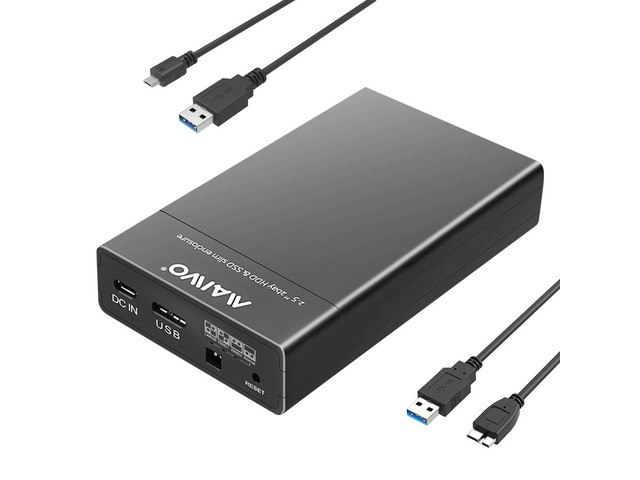Maiwo Dual Bay RAID Hard Drive Enclosure: $35.99