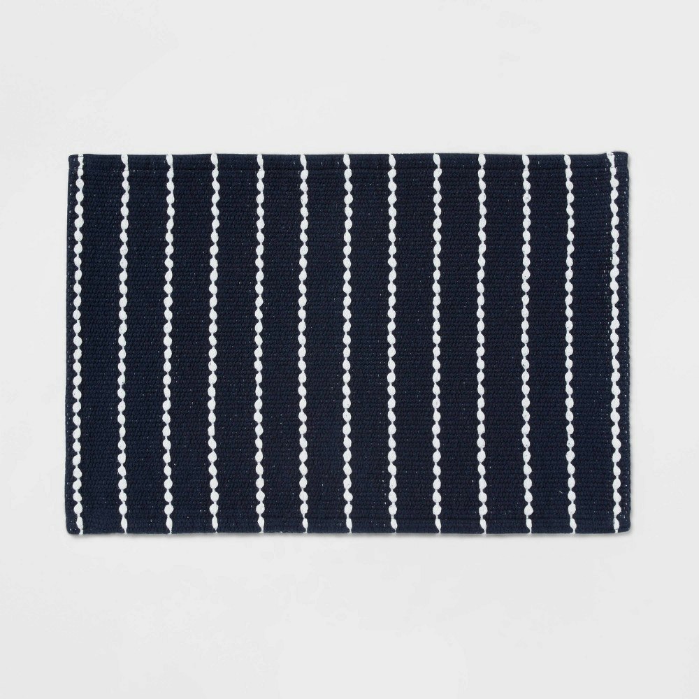 Threshold 20"x30" Performance Plus Striped Bath Rug: $18 Threshold 20"x30" Performance Plus Striped Bath Rug: $18