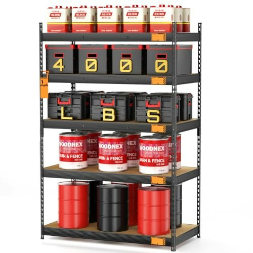 Cammoo 4,000lb 5-Tier Garage Shelving Unit: $89.97 Cammoo 4,000lb 5-Tier Garage Shelving Unit: $89.97