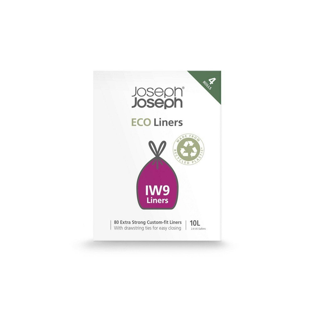 Joseph Joseph 10L Trash Bag Eco Liners 80-Pack: $15.99 Joseph Joseph 10L Trash Bag Eco Liners 80-Pack: $15.99