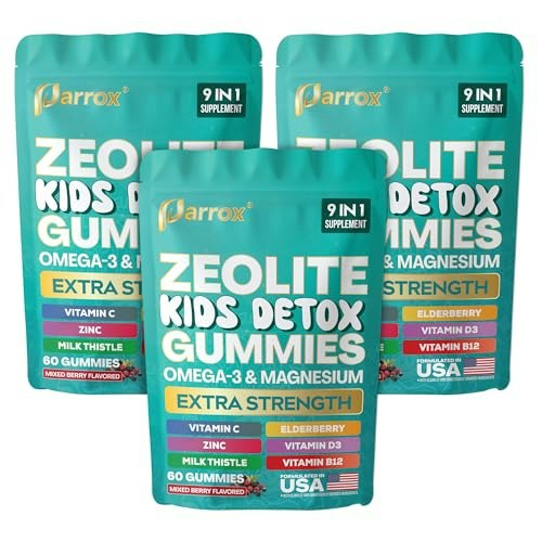 Parrox 9-in-1 Zeolite Kids Detox Gummies 3-Pack: $46.78