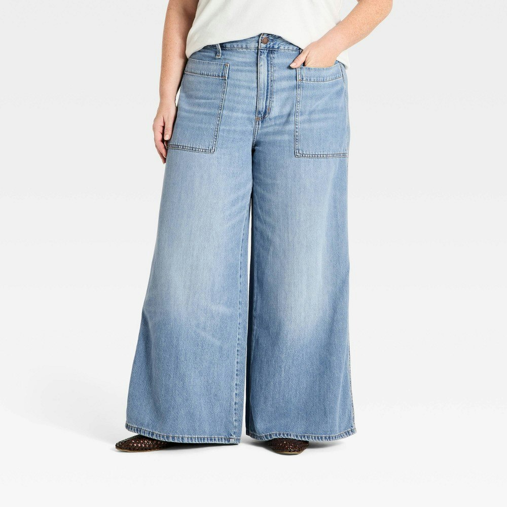 Universal Thread Women's Wide Leg Palazzo Jeans: $40 Universal Thread Women's Wide Leg Palazzo Jeans: $40