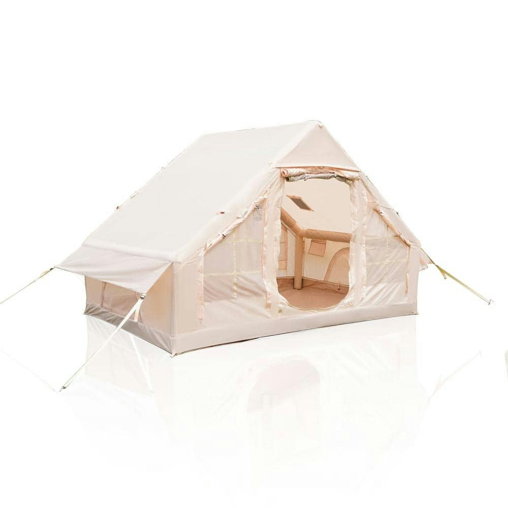 Beige Inflatable Glamping Cabin Tent: $370.64