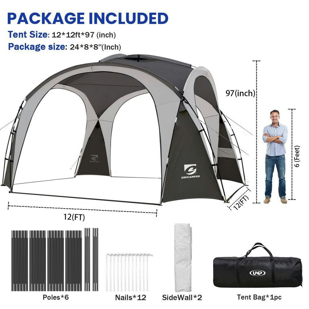 12-Foot x 12-Foot Pop-Up Canopy Tent: $174.55