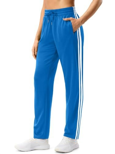 Women's Athletic Track Pants with Zipper Pockets: $33.99 Women's Athletic Track Pants with Zipper Pockets: $33.99