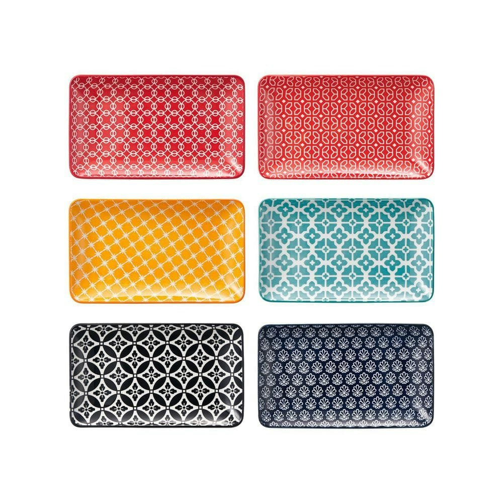 8-Inch Rectangular Ceramic Salad Plates 6-Pack: $102.06 8-Inch Rectangular Ceramic Salad Plates 6-Pack: $102.06
