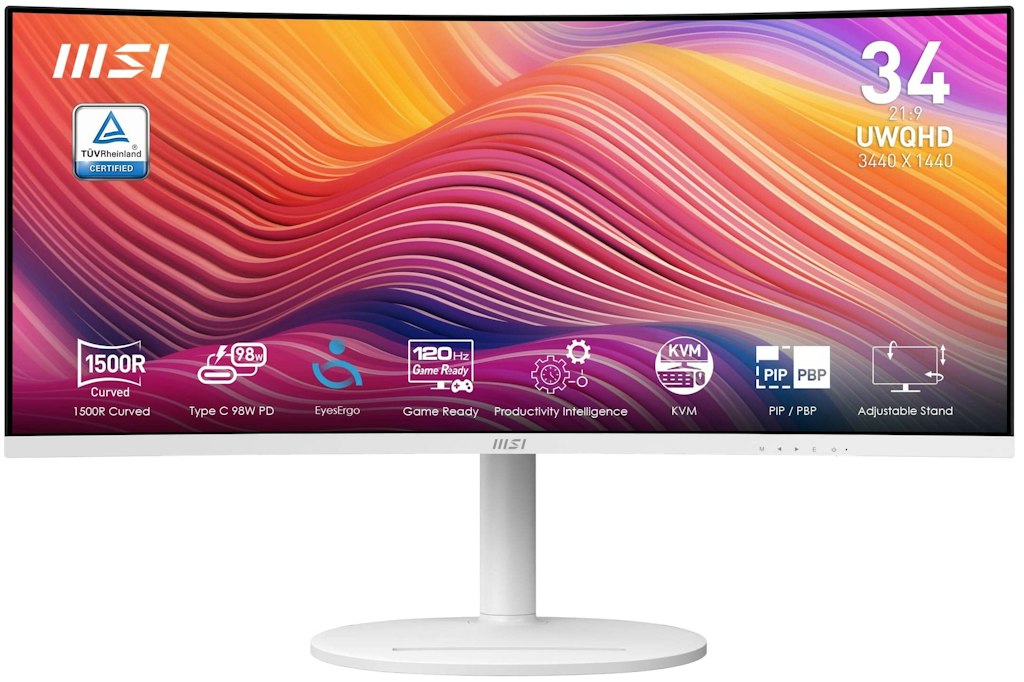 MSI Modern 34" Ultrawide 1440p HDR IPS LED Monitor: $339.99