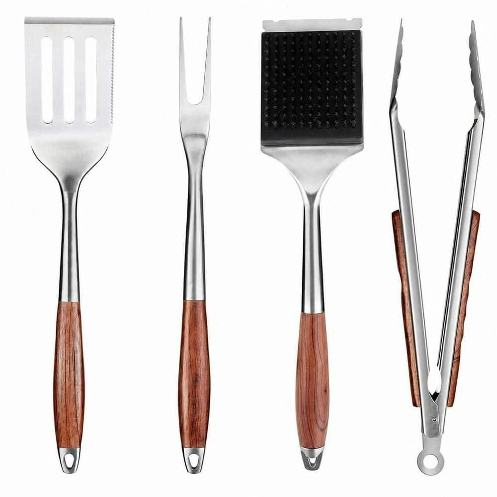Heavy-Duty Stainless Steel Grilling Tools 4-Piece Set: $133.91 Heavy-Duty Stainless Steel Grilling Tools 4-Piece Set: $133.91