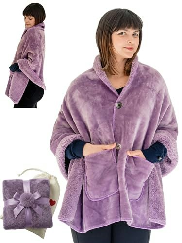 Double Layer Sherpa Poncho Blanket: $24.62 Double Layer Sherpa Poncho Blanket: $24.62