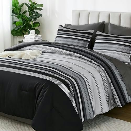 Dobuyly 5-Piece Twin Striped Comforter Set: $42.49 Dobuyly 5-Piece Twin Striped Comforter Set: $42.49