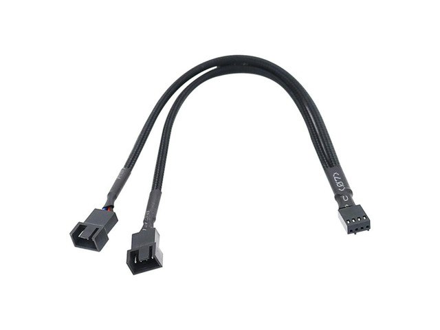 4-Pin PWM Female to Dual 4-Pin Fan Splitter Cable: $10.98