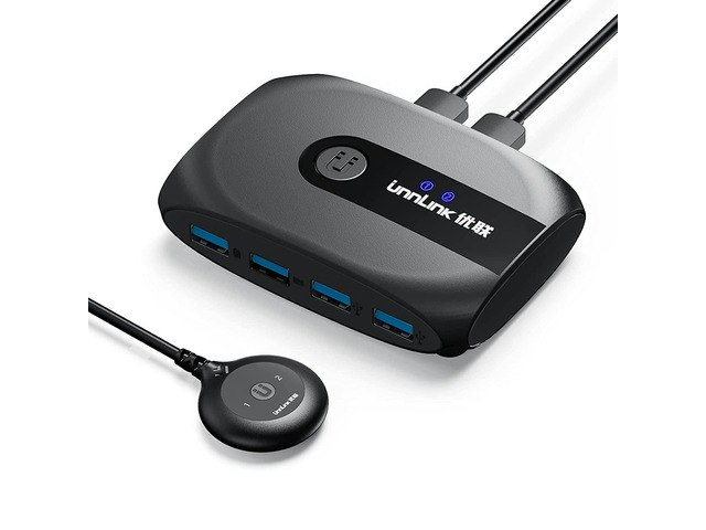 USB 3.0 2-Computer 4-Port Switcher Hub: $41.54 USB 3.0 2-Computer 4-Port Switcher Hub: $41.54