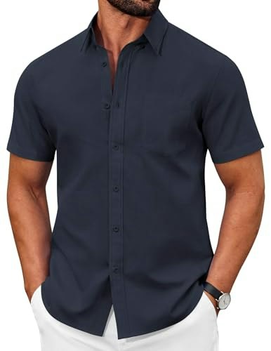 Coofandy Men's Short Sleeve Button Down Shirt: $19.99 Coofandy Men's Short Sleeve Button Down Shirt: $19.99