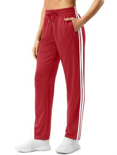 Women's Athletic Track Pants with Zipper Pockets: $33.99 Women's Athletic Track Pants with Zipper Pockets: $33.99